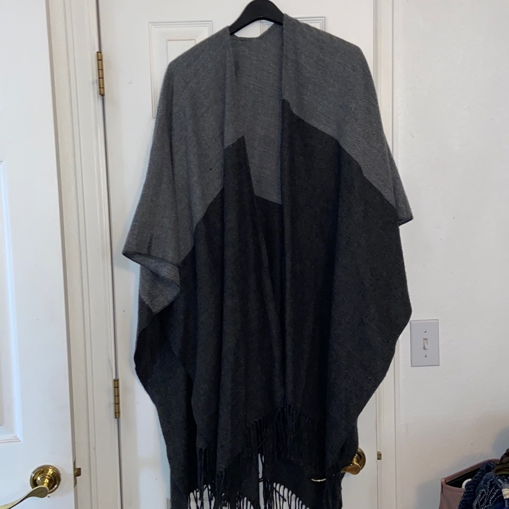 Wool poncho